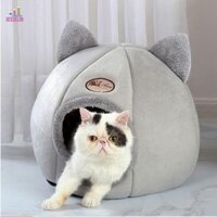 Jesjeliu Mèo Đệm Chuồng Chó Con Dễ Thương Thoải Mái Mùa Đông Mềm Mại Ấm Áp Có Thể Giặt Nhà Cho Chó