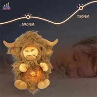 Jesjeliu Nhồi Bông Bò Scotland Kawaii Động Vật Trang Trí Phòng Búp Bê