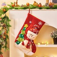 Jesjeliu Túi Kẹo Ông Già Noel Cây Giáng Sinh Mặt Dây Chuyền Nhà