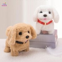 Jesjeliu Wagging Tail Plush Dog Toy Barking Kawaii Baby Gift