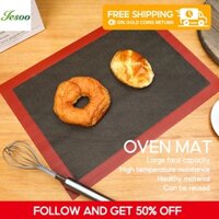 Jesoo Nướng Thảm Nướng Bánh Teflon Nấu Nướng Tấm Chịu Nhiệt Dụng Cụ Nhà Bếp Dễ Dàng Làm Sạch Ngoài Trời BBQ Thảm