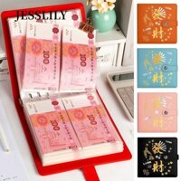 JESSLILY  200 Phong Bì Tiết Kiệm Tiền Challeng, Làm Giàu Qua Đêm PU Mini Chất Kết Dính Tiết Kiệm Thử Thách, Tiết Kiệm Tiền Chống Thấm Nước Dung Tích Lớn Tiết Kiệm Tờ Thử Thách Trẻ Em