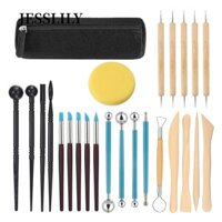 JESSLILY  25 Chiếc Đất Sét Điêu Khắc Định Hình Gốm DIY Bóng Stylus Chấm