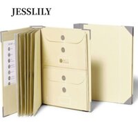 JESSLILY  In I Go Missing Binder, File Organizer Pocket Binder Manila Pocket Folder, File Storage Tools Accordion Storage Folder