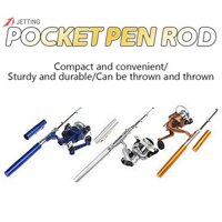 Jetting 1M Bộ Cần Bút Mini Quay Cần Câu Kính Thiên Văn Bỏ Túi Cần Câu Bộ Cần Câu J