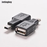 Jettingbuy Bộ Chuyển Đổi Hub Dây Cáp USB 2.0 A Cái Sang Mini USB B 5 Chân