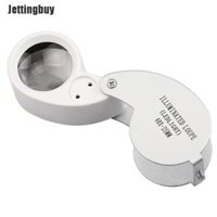 Jettingbuy Kính Lúp Gấp Cầm Tay 40X Tem Xu Trang Sức Thủy Tinh Loupe Đồ Cổ