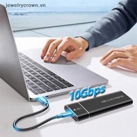 [Jewelrycrown] Vỏ SSD M2 NVMe USB3.1 Hộp đựng ổ cứng lưu trữ bên ngoài Hộp SSD PCIe 10Gbps cho ổ cứng SSD NGFF cho PC Laptop [VN]