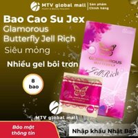 JEX Glamourous Butterfly Jell Rich Bao Cao Su Nhật Hộp 8 Cái