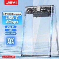 JEYI Vỏ ổ cứng gắn ngoài  2,5 inch có USB 3.1 Bộ chuyển đổi vỏ ổ cứng 6Gbps UASP + TRIM Giao thức kép SATA HDD cho PC Laptop