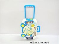 JF6202-3 HỘP VALI KÉO BÁC SĨ TAI NGHE, CÂN, MẮT KIẾNG, KÉO, HỘP THUỐC 15 MIẾNG (XANH) Doctor Set