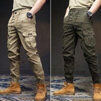 JGH5 - Quần Kaki Jogger Túi Hộp bo gấu, lưng thun khóa kéo Cao Cấp phong cách trẻ trung năng động.