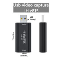 JH z815 video capture Usb - HDMI dùng lưu livestream từ laptop, pc, ps4, ps5, switch, điện thoại - Hồ Phạm