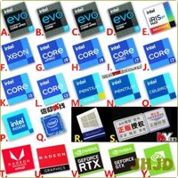 [Jhjd] Máy tính xách tay được chứng nhận 11 thế hệ gốc I9 i5 i7 EVO Máy tính để bàn nhãn hình dán CPU ☆