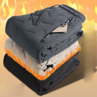 Jhzc Quần cotton nam mùa đông tuyết chống gió ấm áp da cừu cộng với quần dài nhung dày dặn