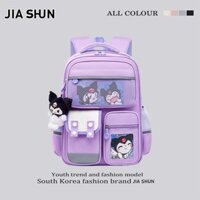 JIA SHUN Ba lô đi học tiểu học Melody Kuromi 1-3-6 lớp thời trang sáng chống thấm nước dung tích lớn ba lô