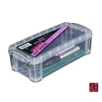 Jianhua R585 Hộp Đựng Bút Chì Nhựa Văn Phòng Phẩm Hộp Bảo Quản Màu Trắng Trong Suốt Hộp Nhựa Câu Cá Hộp Đựng Tidy-up