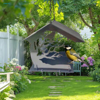 Jianxin  Ổn định và đáng tin cậy Chim ăn Nhà cho chim ăn Nhà treo đẹp để trang trí sân vườn Chim hoang dã chống sóc cho sân sau ngoài trời