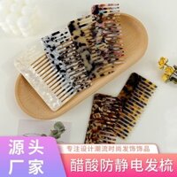Jianzhi Lược thời trang phong cách Hàn Quốc châu Âu và Mỹ, lược acetate chống tĩnh điện, lược tóc dễ thương Hàn Quốc