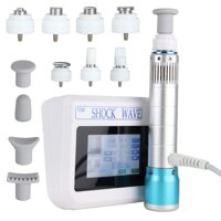 JIASHA Portable ED Shockwave Therapy Machine Pain Relief Massager Electromagnetic ED Treatment with 12 Types of Pulse Modes 11 Massage Probes