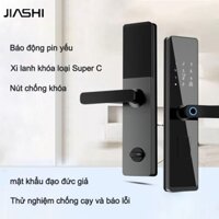 JIASHI Ổ Khóa Mật Khẩu Vân Tay Thông Minh An Toàn Tiện Dụng Cho Gia Đình khóa vân tay Khóa thông minh này không đi kèm thân khóa