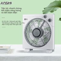 JIASHI Quạt điện để bàn gia đình quạt máy tính để bàn có hẹn giờ và điều chỉnh tốc độ gió