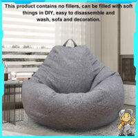 JIAYILIN bọc ghế sofa,ghế lười hạt xốp Vỏ Ghế Lười Hình Hạt Đậu Thiết Kế Đơn Giản Phong Cách Cổ Điển 100*120cm