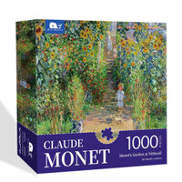 Jigsaw Monet Nổi Tiếng Tranh Sơn Dầu Series Witt Hill Garden Jigsaw Trẻ Em Người Lớn Giấy 1000 Miếng Ghép Hình Nước Lily