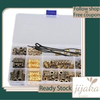 Jijaka 110pcs Dreadlocks Bead Decoration DIY Accessory Alloy Adjustable Braids Rings Cuffs Jewelry for Wedding