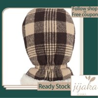 Jijaka Warm Gloves Injury Hand Warmers Thickened Lining Long Lasting Insulation Plaid Cloth for Elderly