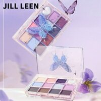 JILL LEEN Flower Butterfly Plate 12 Color Eye Shadow Matte Versatile Cold Storage Tray Beautiful Tray Pearl Bright Floor Color Waterproof Eyeshaw U7R8