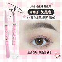 Jilll LEEN Pig Man Đồng thương hiệu Kem dưỡng lông mày nhuộm hai đầu JILLL LEEN