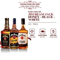 Jim Beam Jack Honey - Jim beam Black - Jim beam White 700ML nhập khẩu chính hãng