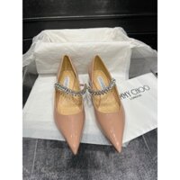 Jimmy Choo Giày đế thấp phong cách mới Giày đi lại hàng ngày