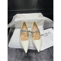 Jimmy Choo Giày đế thấp phong cách mới Giày đi lại hàng ngày