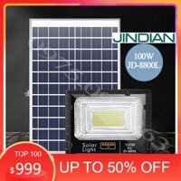 [JINDIAN - 100W] Đèn Năng Lượng Mặt Trời JinDian JD-8800L Công Suất 100W, Khung Nhôm, Chip Led "SMD"- BH 03 Năm