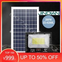 [JINDIAN - 200W] Đèn Năng Lượng Mặt Trời JinDia JD-8200L Công Suất 200W, Khung Nhôm, Chip Led "SMD" - BH 03 Năm