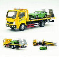 Jingbang Thành Phố Cứu Hộ Trailer Hợp Kim Kỹ Thuật Xe Mô Hình Rào Chắn-Làm Sạch Xe Cảnh Sát Xe Ô Tô Xe Tải Vận Chuyển 1: 60