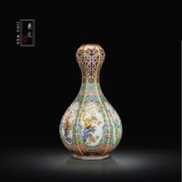 Jingdezhen Bình Gốm Đồ Trang Trí Cổ Sơn Tay Men Màu Pastel Sứ Lục Giác Bình Tỏi Quà Tặng Cổ Điển Nội Thất Nhà 1 * 9 / 25