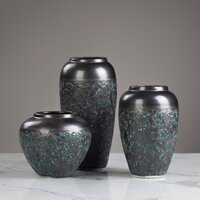 Jingdezhen Bình Hoa Gốm Sứ Tráng Men Thủ Công Mỹ Hiện Đại Trang Trí Nhà Cửa