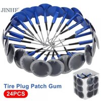 Jinhf 24 Chiếc Lốp Miếng Dán Bộ 36 * 4mm Sửa Chữa Lốp Miếng Dán Cắm Bộ Nấm Cắm Miếng Dán Kẹo Cao Su Cho Lốp Tread Sửa Chữa Đâm thủng HOT