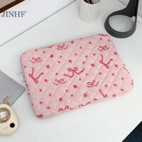 Jinhf Bowknot Laptop Máy Tính Bảo Vệ Túi Dành Cho Lenovo Thinkpad Cho DELL Cho HP Túi Xách Dành Cho IPad Pro HOT