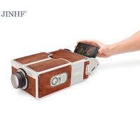 Jinhf DIY Máy Chiếu 3D Tông Mini Điện Thoại Thông Minh Máy Chiếu Ánh Sáng Mới Lạ Có Thể Điều Chỉnh Điện Thoại Di Động Máy Chiếu Phim Di Động HOT