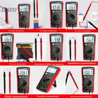 Jinhf DM9205A Đồng hồ vạn năng kỹ thuật số có độ chính xác cao AC / DC Transistor Tester Điện NCV Test Meter Profesional Ana Multimetro HOT