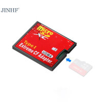 Jinhf Dual Micro SD TF Sang CF Card Adapter Cho MicroSD / HC Sang Compact Flash Type I Bộ Chuyển Đổi Đầu Đọc Thẻ Nhớ Cho Phụ Kiện Máy Ảnh HOT