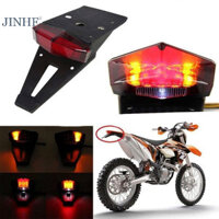 Jinhf Đuôi Xe Máy Phía Sau Fender LED Phanh Dừng Đèn Cho CRF KTM EXC WRF 250 400 450 HOT