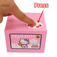 Jinhf Hello Kitty Heo Ngân Hàng Sanrio Nhân Vật Hành Động Anime Hoạt Hình KT Mèo Trộm Đồng Xu Heo Đất Tiền An Toàn Sinh Nhật Trẻ Em Quà Tặng HOT