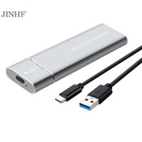 Jinhf M2 Vỏ SSD NVMe USB3.1 Hộp đựng ổ cứng gắn ngoài 10Gbps PCIe SSD Hộp cho NGFF SATA SSD Đĩa cứng cho PC Laptop HOT