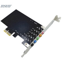 Jinhf PCI-E 5.1 Card Âm Thanh Máy Tính PCIE 5.1 Kênh Âm Thanh 3D 6 Kênh Trò Chơi 3D Âm Nhạc Kỹ Thuật Số Card Âm Thanh PCI Express 5.1 CH 24Bit HOT
