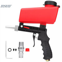 Jinhf Sandblasg Súng Có Thể Điều Chỉnh Di Động Trọng Lực Cát Blaster 90psi Cát Nhỏ Blasg Máy Cầm Tay Khí Nén Blasg Súng Bộ HOT